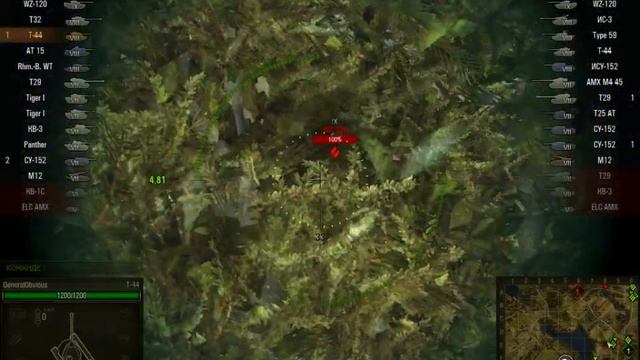 WoT глазами оленя: Т-44 в Малиновке смотреть онлайн