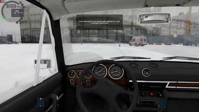 Разбил свою первую жигули(City Car Driving) на Logitech G25 смотреть онлайн
