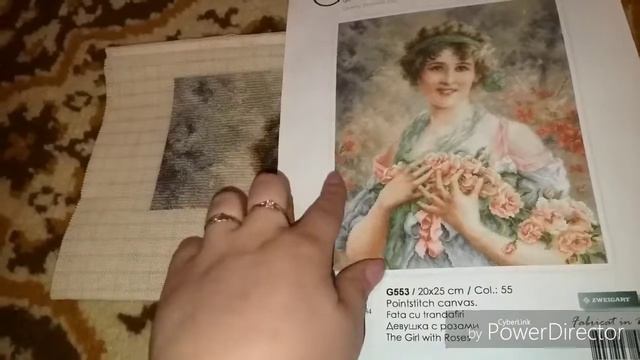 Девушка с розами. Отчет 2. Luca-S, гобелен смотреть онлайн