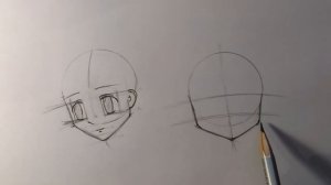 Как нарисовать аниме голову