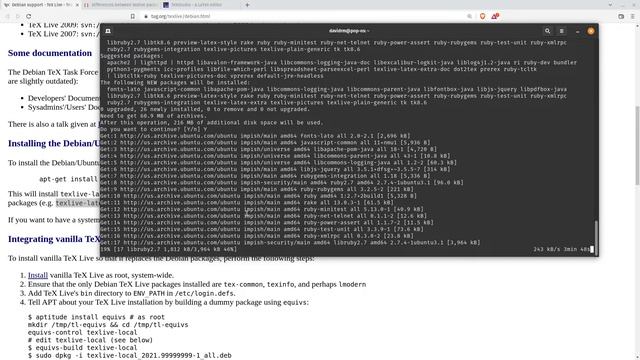 How to install latex in linux | ubuntu | pop os? How to install texlive in Linux? смотреть онлайн