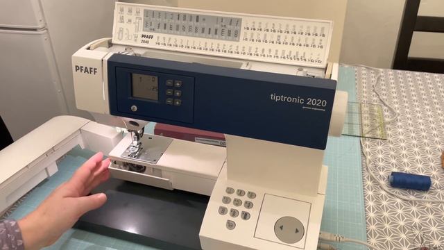 Pfaff Tiptronic 2020 Nähmaschine Einfädeln Aufspülen Bedienungsanleitung #nähmaschine #pfaff