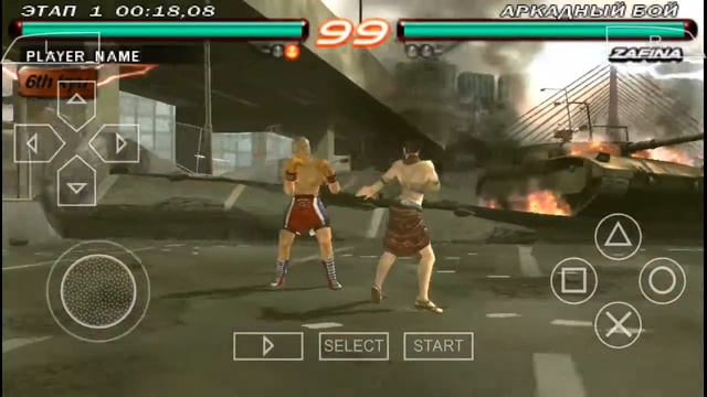 Tekken 6. Ppsspp android. Steve vs Zafina смотреть онлайн