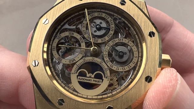 Audemars Piguet Royal Oak Openworked Perpetual Calendar 25829BA.OO.0944BA.01 AP Watch Review смотреть онлайн