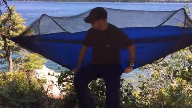 Обзор - туристический гамак с москитной сеткой смотреть онлайн