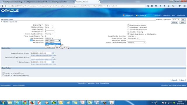 Oracle Purchasing Part 4 (Receiving Options) смотреть онлайн