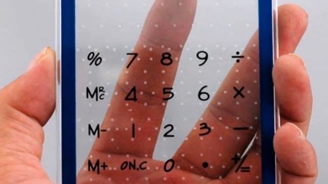 Сенсорный прозрачный калькулятор смотреть онлайн