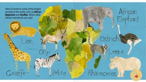 Video Story Book - Animals and Continents - English story about animals around the world