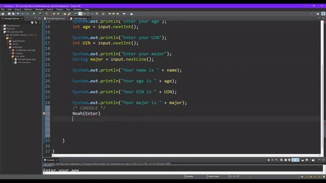 User Input Workshop (Fall 2022) смотреть онлайн