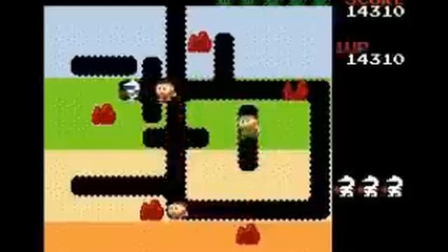[NES] Dig Dug -- Gameplay смотреть онлайн