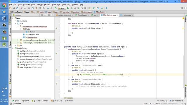 Demo Realm (Add, View and Delete) in Android смотреть онлайн