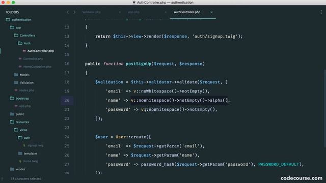 Authentication with Slim 3: Setting up validation (11/29) смотреть онлайн