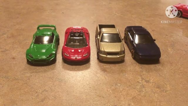 Hot Wheels Honda S2000, Lamborghini Centenario Roadster, Ford F-150, & Nissan Silvia S13 смотреть онлайн