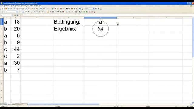 Tabellenkalkulation Tutorial 0033 SUMMEWENN ( Open Office Calc Libre Office Excel ) смотреть онлайн