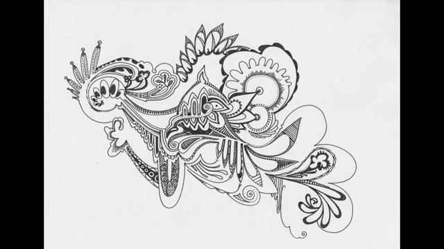 Growth of an Abstract Drawing: Doodle time lapse; watch these lines fill a page! смотреть онлайн