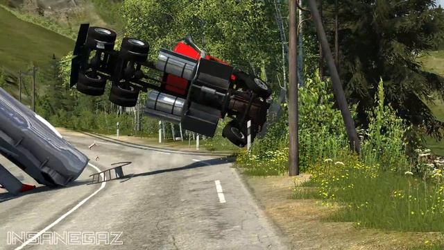 BeamNG Drive Heavy Hauling Accidents #1 - Insanegaz смотреть онлайн