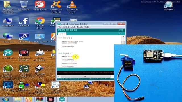 Nodemcu Servo Motor Control | Esp8266 Servo Control | Servo Motor With Nodemcu