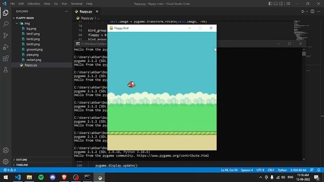 Create Flappy game using Pygame | Tutorial in Malayalam | Python programming | Uclid смотреть онлайн