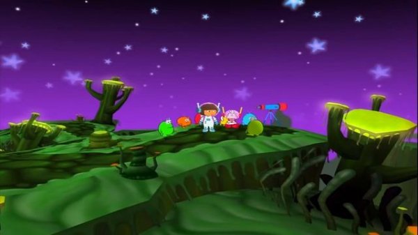 Dora the Explorer: Journey to the Purple Planet - Green planet [GameCube HD] Part-2