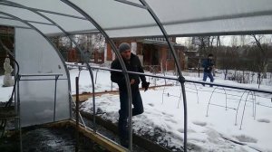 Уникальная теплица! Демонстрирую теплицу с открывающимися боками и крышей на участке Заказчика