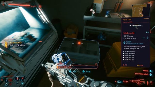 Cyberpunk 2077 - How to Get the M251S AJAX Legendary Power Assault Rifle Location смотреть онлайн