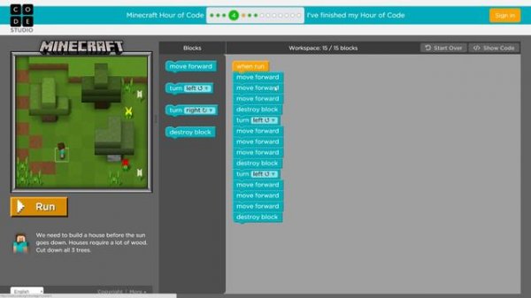 Minecraft Hour of Code