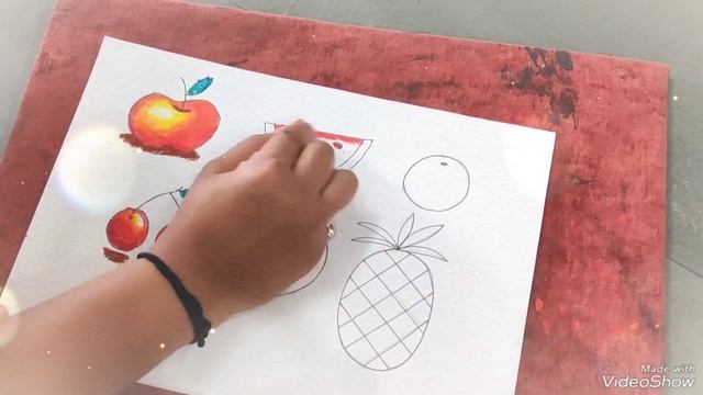 How to draw Fruits easily #drawing #painting #art #craft #kidart #kidspandadrawing #artsandcrafts смотреть онлайн