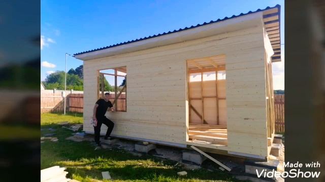 Дачный домик своими руками, за 100000 рублей!!!Смета в описании! смотреть онлайн