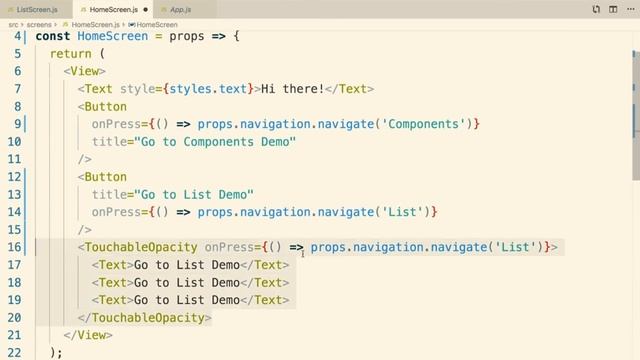 Destructuring Props react native смотреть онлайн