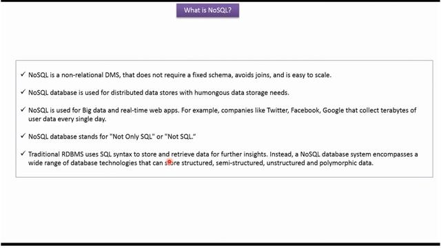 What is the NoSQL Database and When to use? | MongoDB Tutorial for Beginners смотреть онлайн
