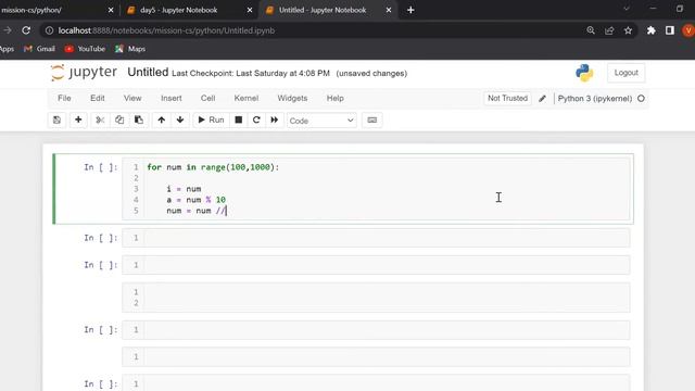 Python program to print Armstrong number in the range 100 to 1000. смотреть онлайн