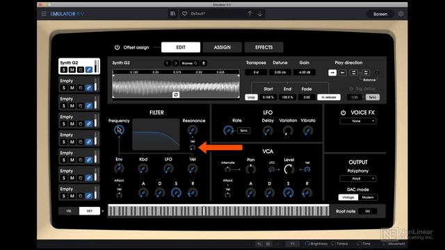15. Edit Section - Filter