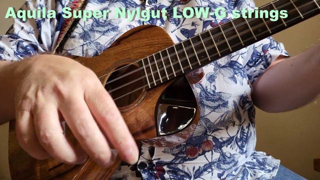 Ferangeli EL Mango Tenor Ukulele, Low-G / High-G String Comparison смотреть онлайн