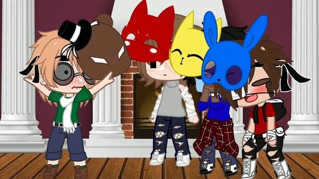 FNAF 4 bullies being idiots||FNAF||past AU||gacha club||Emily Star|| смотреть онлайн