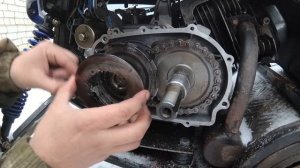 #Доработка понижающего редуктора на моторе Lifan