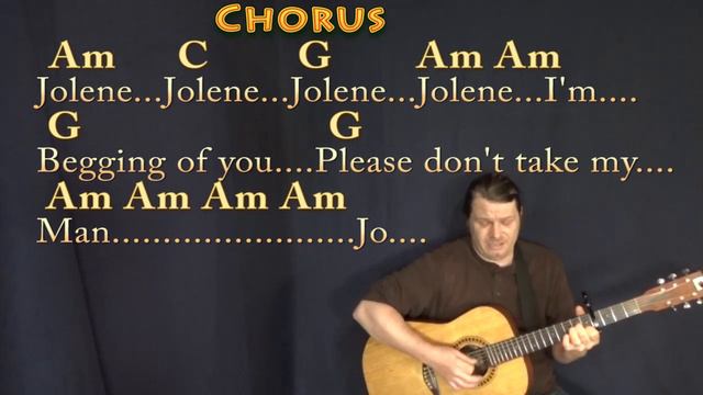 Jolene (Dolly Parton) Strum Guitar Cover Lesson with Chords/Lyrics - Capo 4th - Country смотреть онлайн