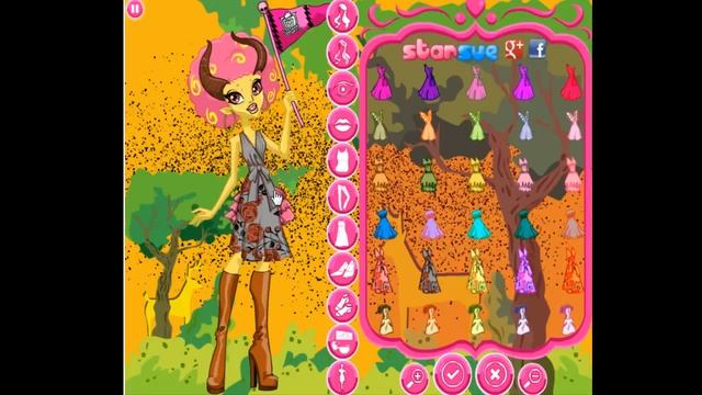 ♥ Monster High Gilda Goldstag Game - Dress Up Game ♥ смотреть онлайн