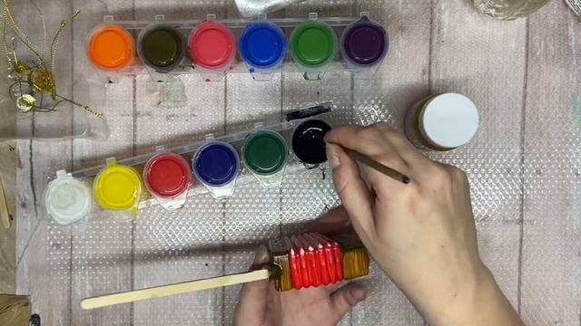 Стеклянные елочные игрушки || Купила прозрачные игрушки и сама расписала смотреть онлайн