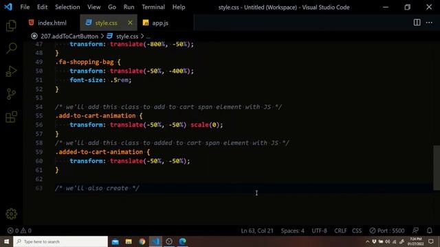 Make an Add To Cart Button with HTML CSS & JavaScript смотреть онлайн