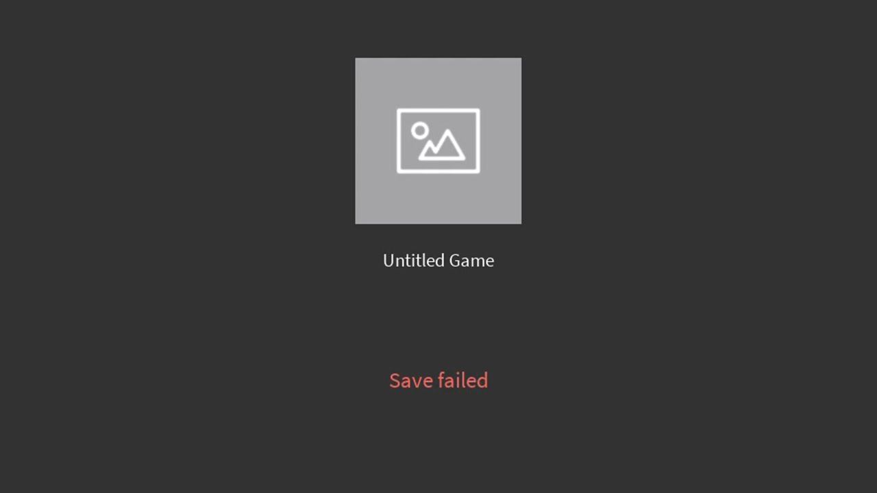 Ошибка Save Failed в роблокс студио как исправить смотреть онлайн