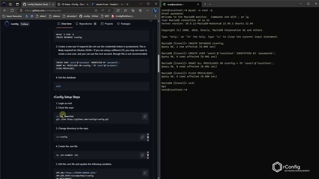 rConfig V6Core Ubuntu Linux Installation смотреть онлайн