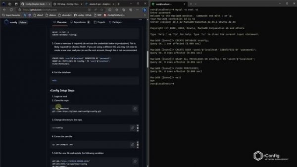 rConfig V6Core Ubuntu Linux Installation