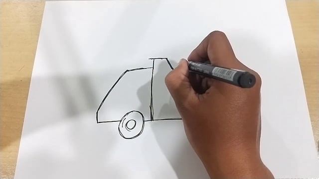 SIMPLEST WAY on How to draw a truck | Easy Drawing смотреть онлайн