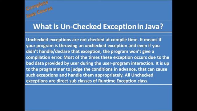 Exception Handlig in Java Part 1 смотреть онлайн
