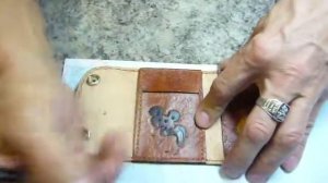 1 кошелёк мужской кожаный; раскрой кожи для кошелька