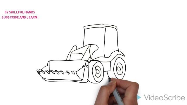 How to Draw a Tractor / Как нарисовать Трактор смотреть онлайн