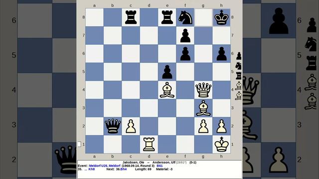 Jakobsen, Ole vs Andersson, Ulf | Meldorf Chess U26 1968 смотреть онлайн