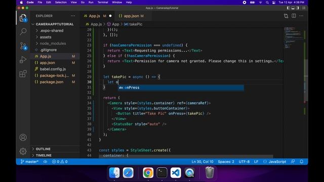 Take a Picture using Camera for Expo React Native Apps and Save to Media Library or Share File смотреть онлайн