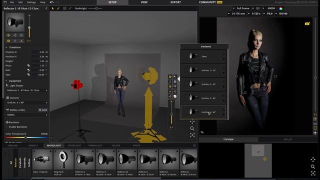 How to use grids in photography + virtual studio demo! смотреть онлайн