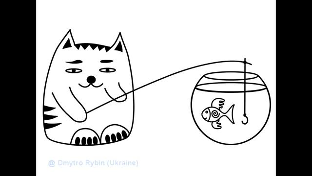 Позитивные коты. Живопись и раскраски. Быстрая презентация смотреть онлайн